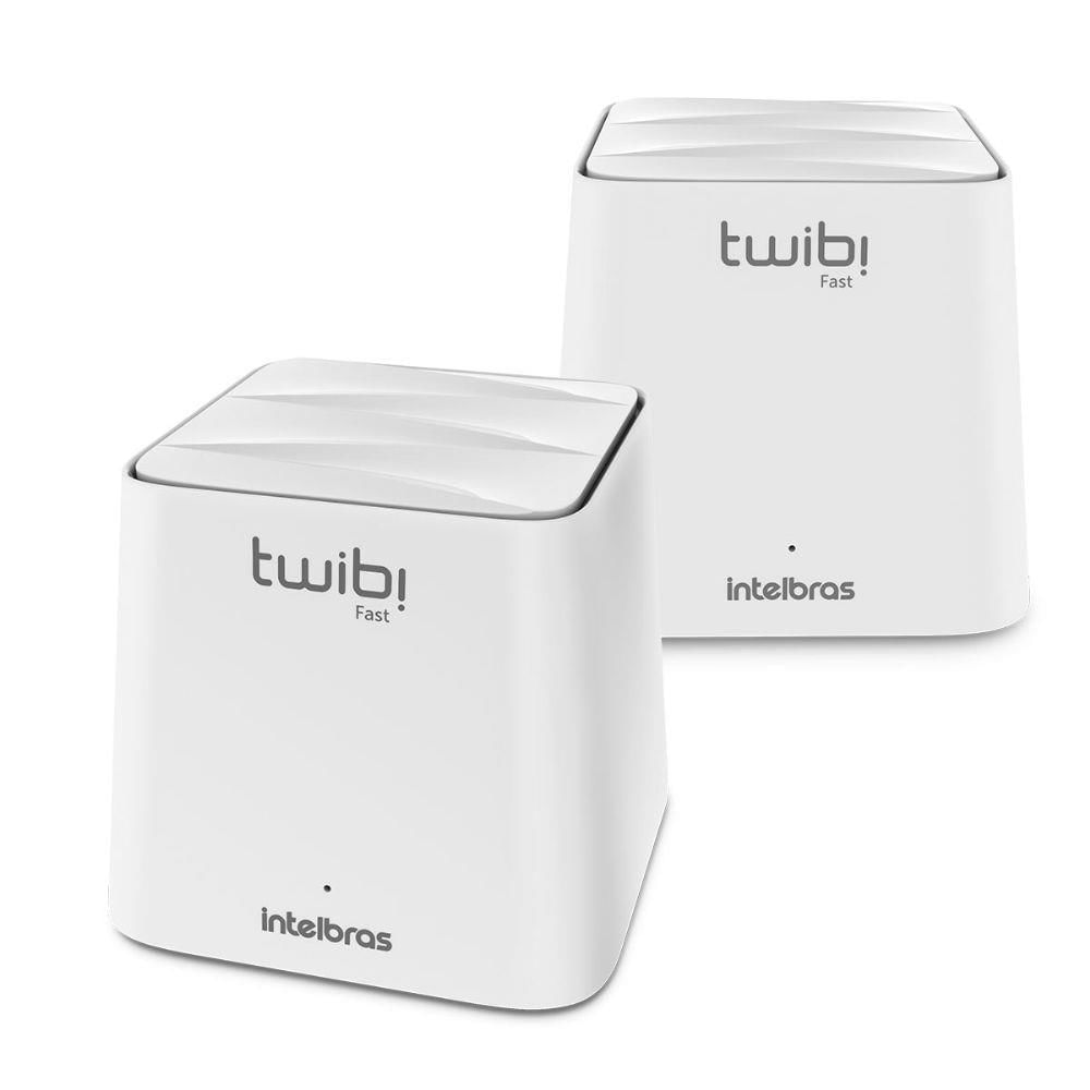 Kit Roteadores Twibi Fast Sistema Wi-Fi Mesh, Branco - 2 Un