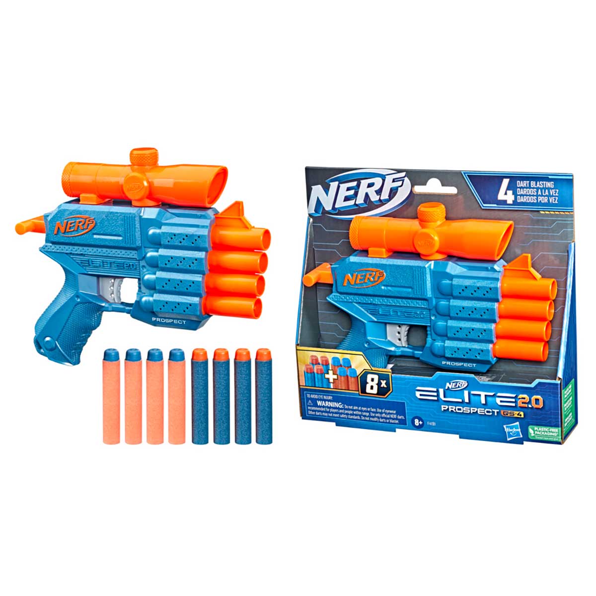 NERF, Lançador Elite com Mira Removível, Azul