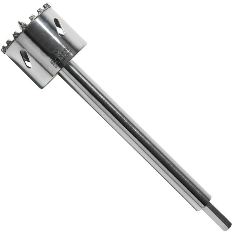Serra Copo Diamantada 35 Mm 1.3/8 Pol Com Haste 150 Mm De035m Starrett