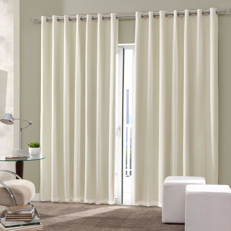 Cortina Blackout De Sala E Quarto Em Tecido 3,00 X 2,50 Bege Claro Admirare