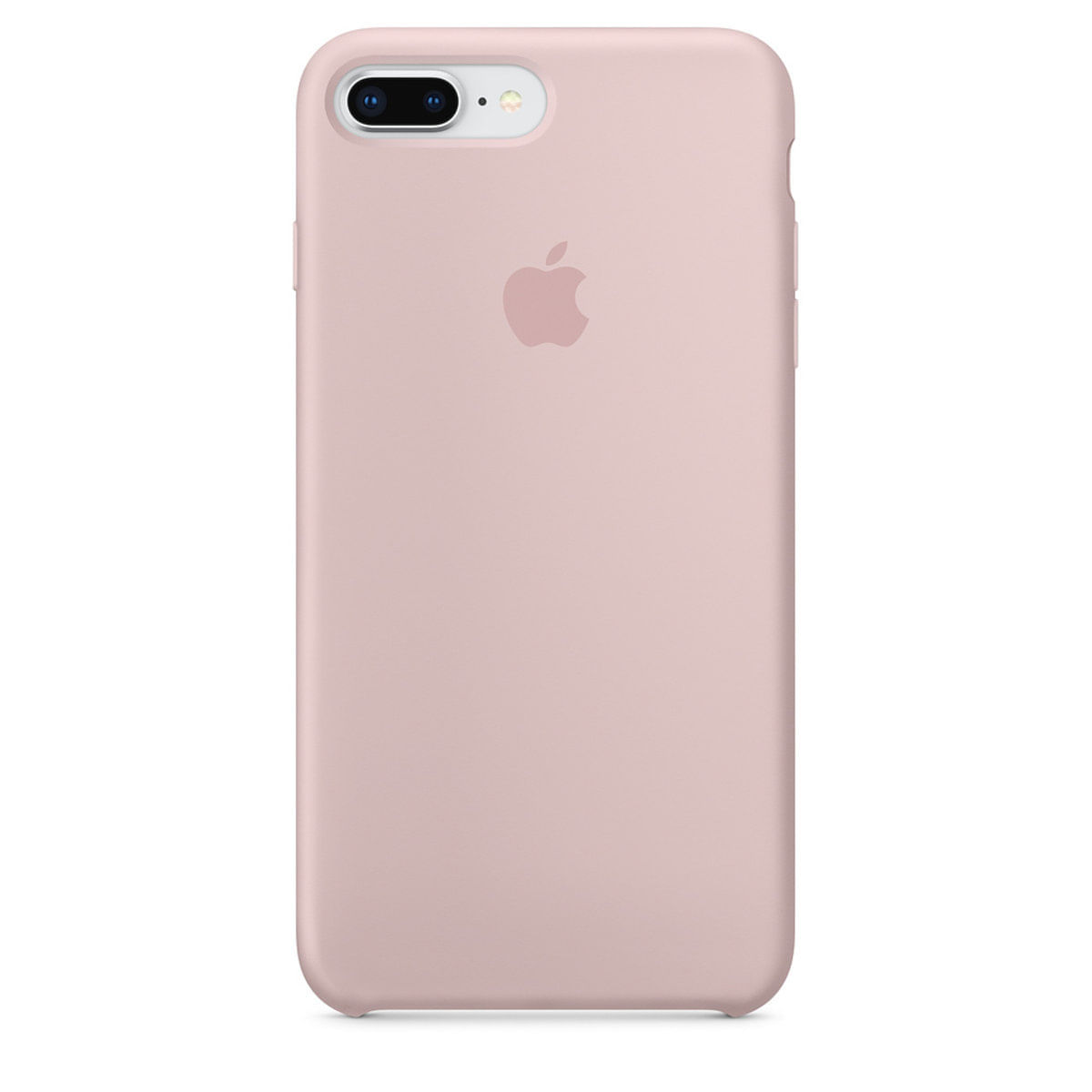 Capa De Silicone Para Iphone 8 Plus 7 Plus - Areia Rosa