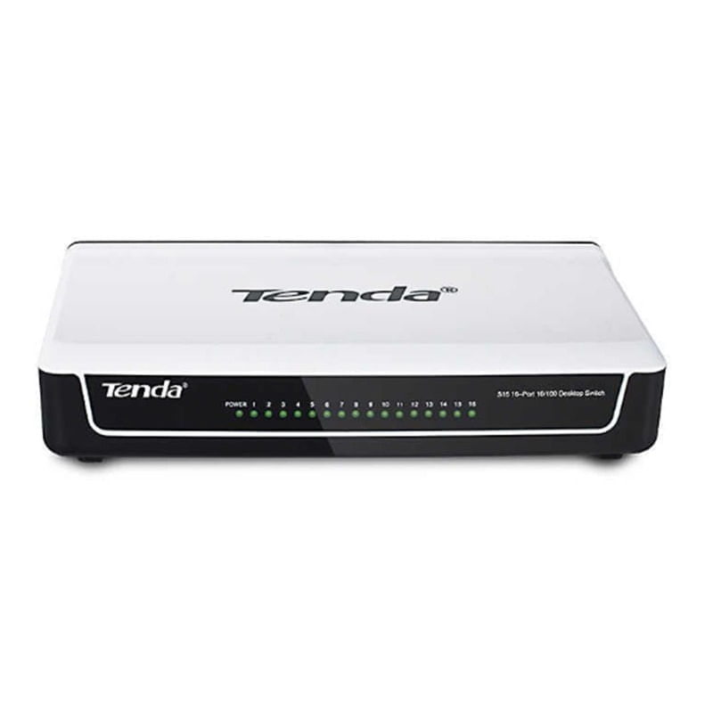Switch De Mesa Tenda 16 Portas Fast Ethernet 10/100 Mbps S16