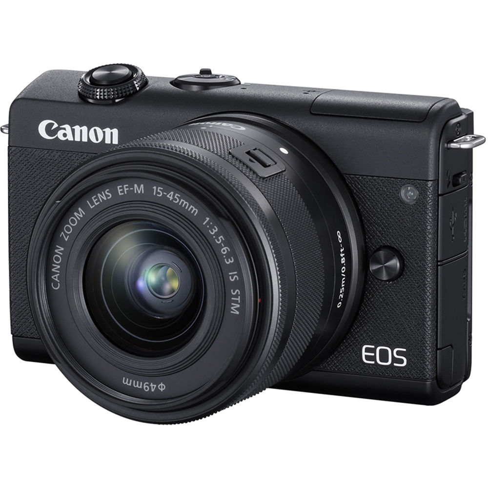 Camera Digital Mirrorless Canon Eos M200 + Lente 15-45Mm F/3.5-6.3 Is Stm