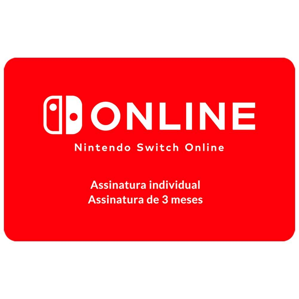 Gift Card Digital Nintendo Switch Online 3 Meses
