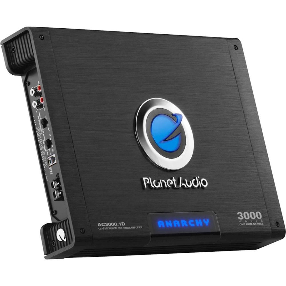 Amplificador Automotivo Planet Audio Anarchy 3000W Class Mono Mosfet -Ac3000.1D Preto