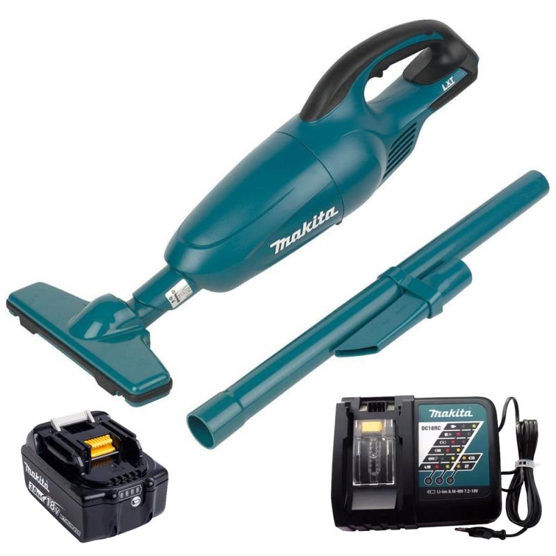 Aspirador De Pó A Bateria 18V Dcl180z Com Bateria 3,0 Ah E Carregador Bivolt Makita