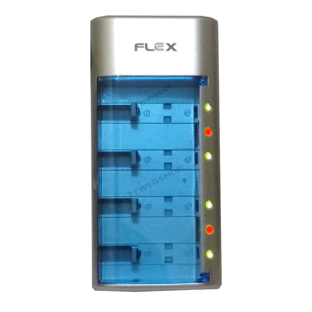 Carregador De Pilhas Aa Aaa C D 9V Flex Bivolt Fx C06