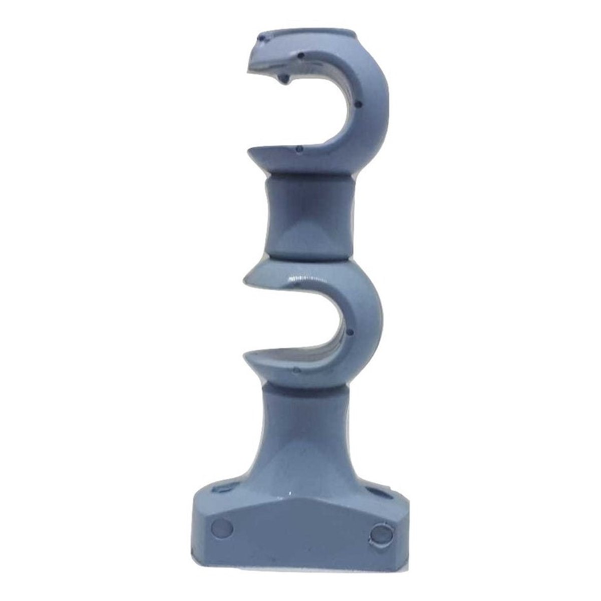Kit Suporte Cortina Duplo Para Varão 19/19 Mm Azul Bebe (Par)