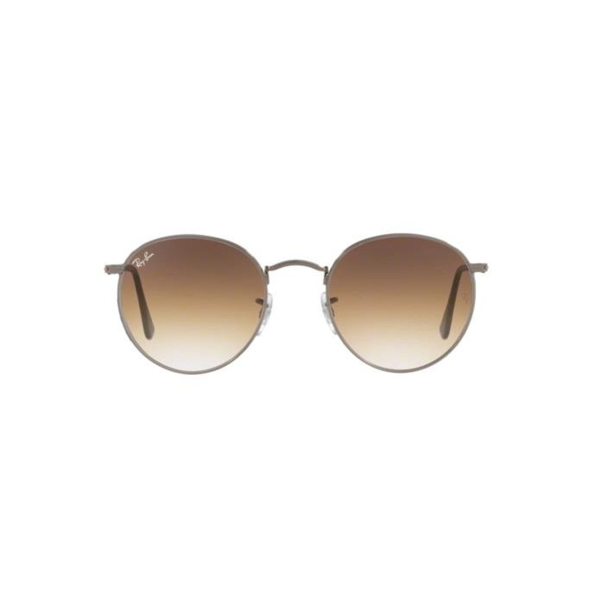 Ray-Ban Round Metal Rb3447n 004/51 Grafite Lente Marrom Degradê Tam 53