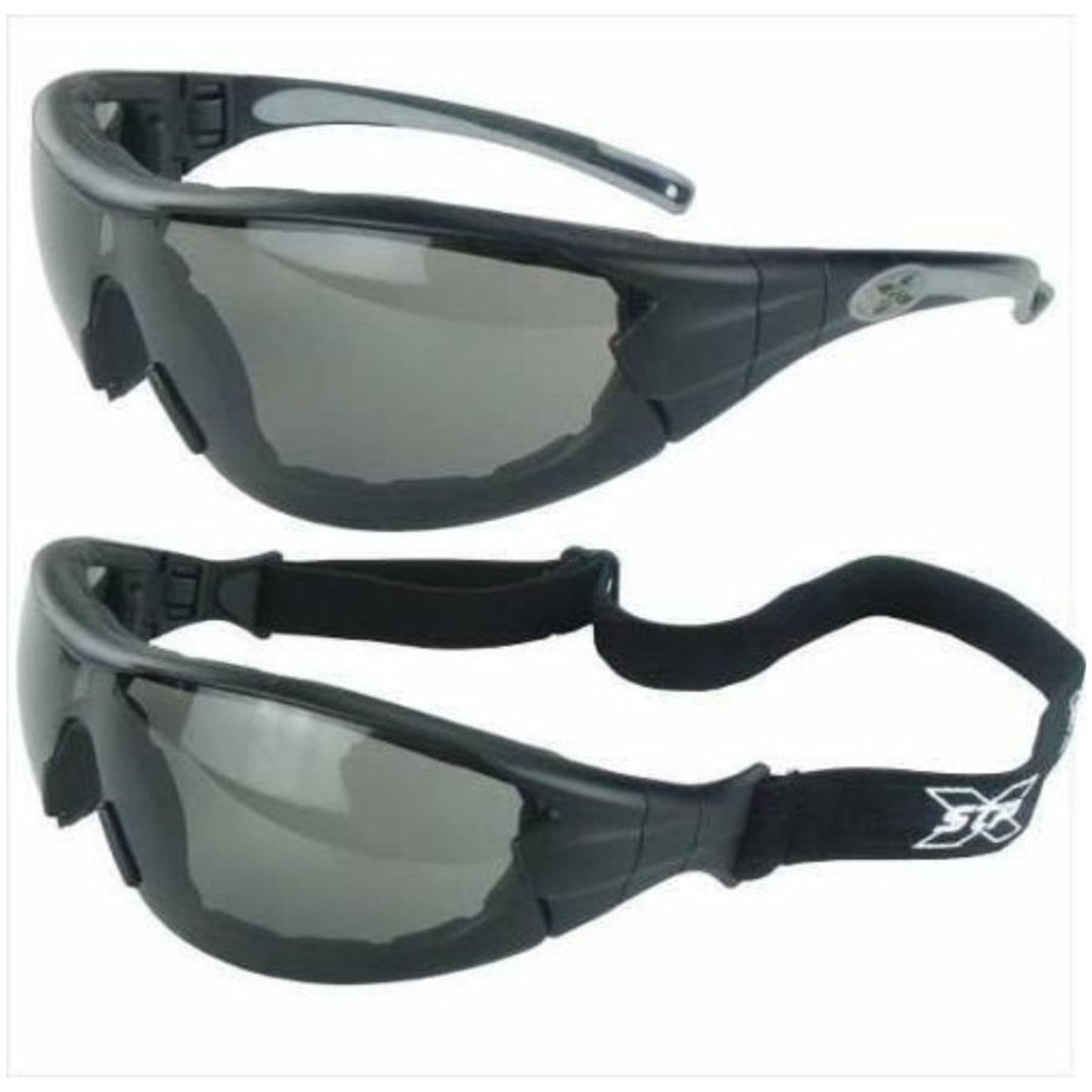 Kit 2 Óculos De Segurança Militar Delta Com Lente Fume Steelpro-Delta-Militar Proteção Esportiva Balístico, Paraquedismo