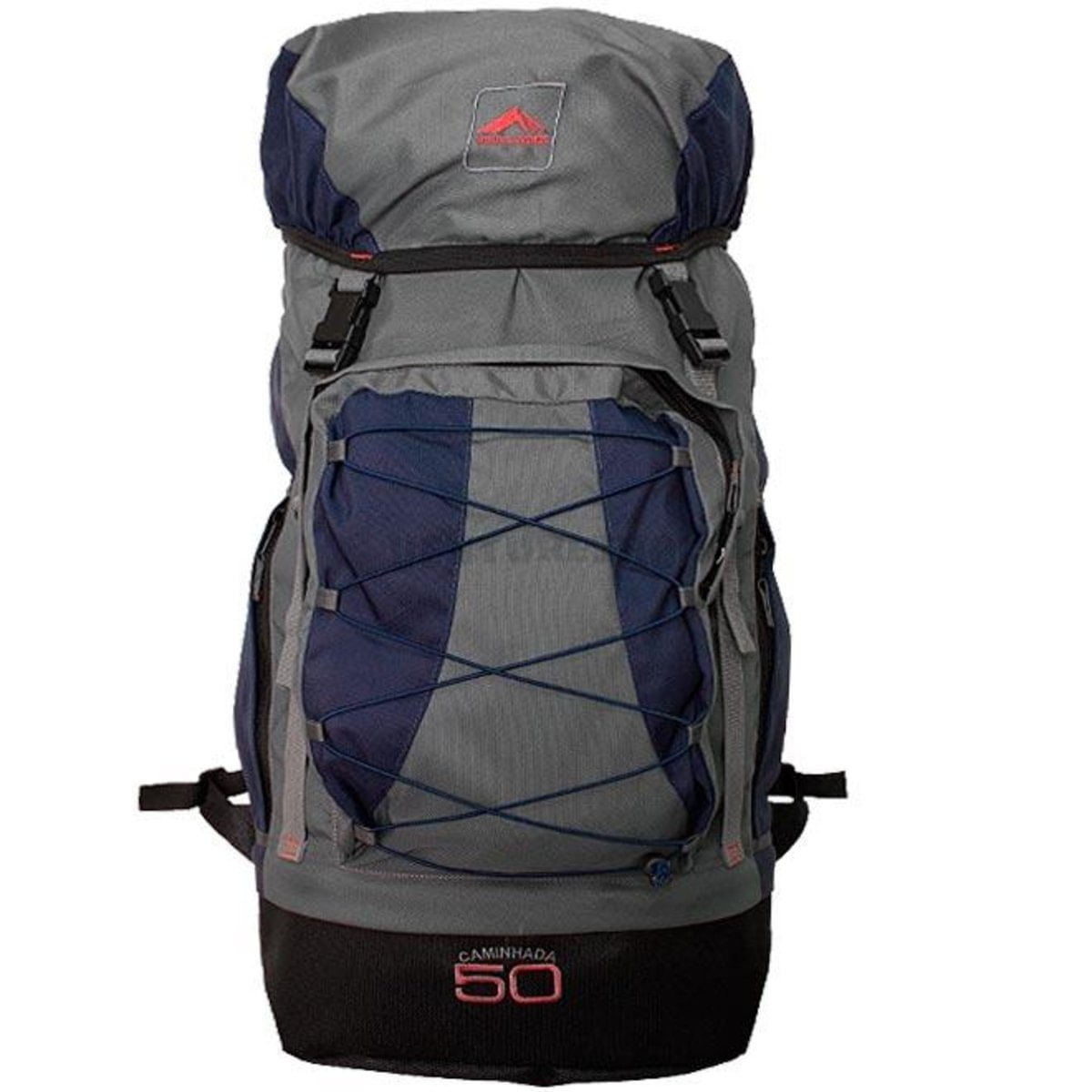 Mochila Cargueira Caminhada 50 Litros Azul Marinho - Trilhas E Rumos
