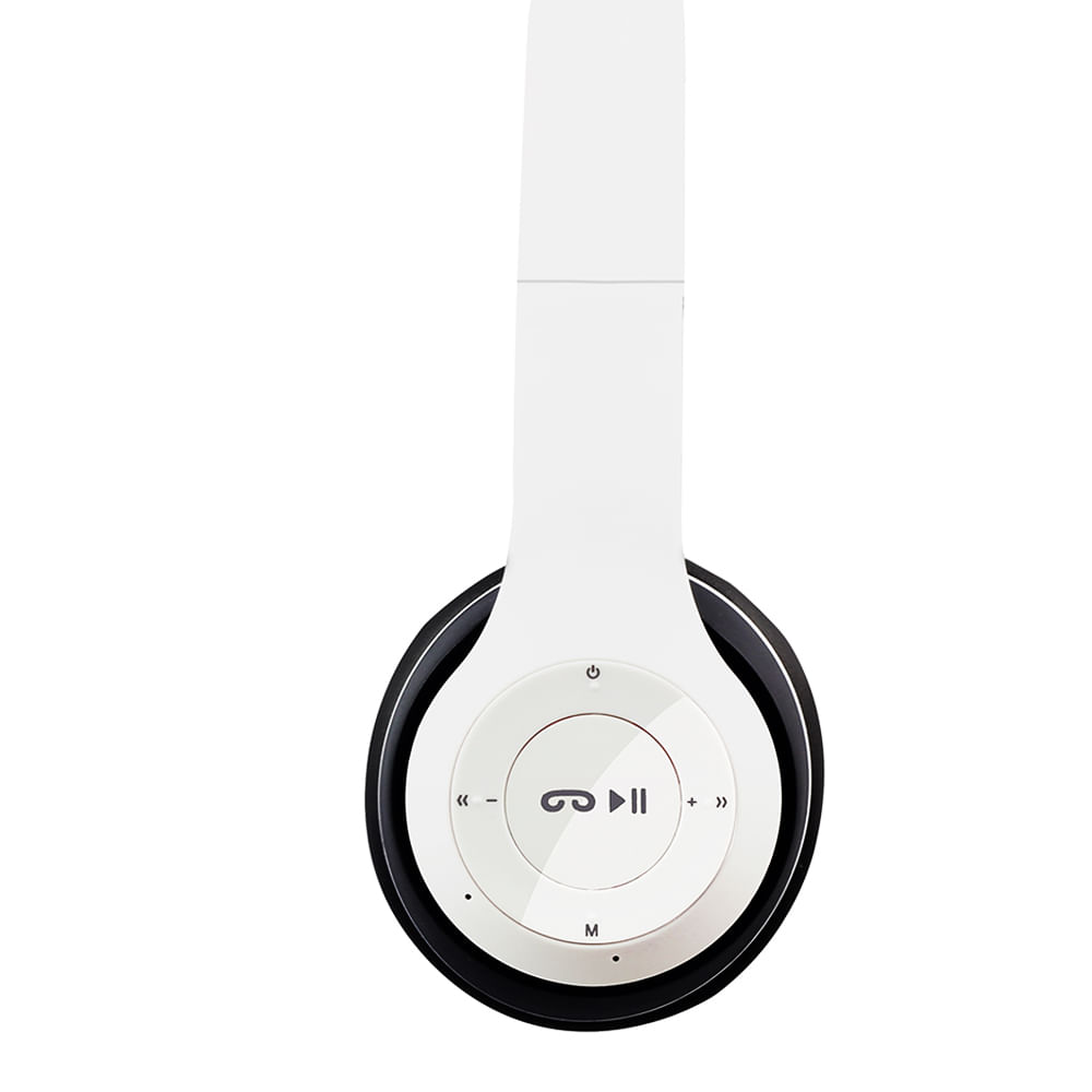 Fone Ouvido Headset Bluetooth Sd Fm Essence Hs117 Branco