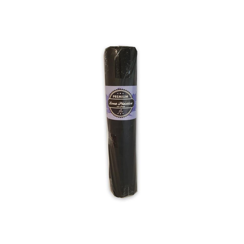 Rolo De Lona Plástica Preto 25X4 Metros