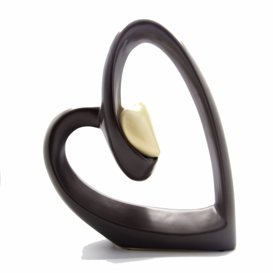 Escultura Decorativa Cerâmica Love Pequena