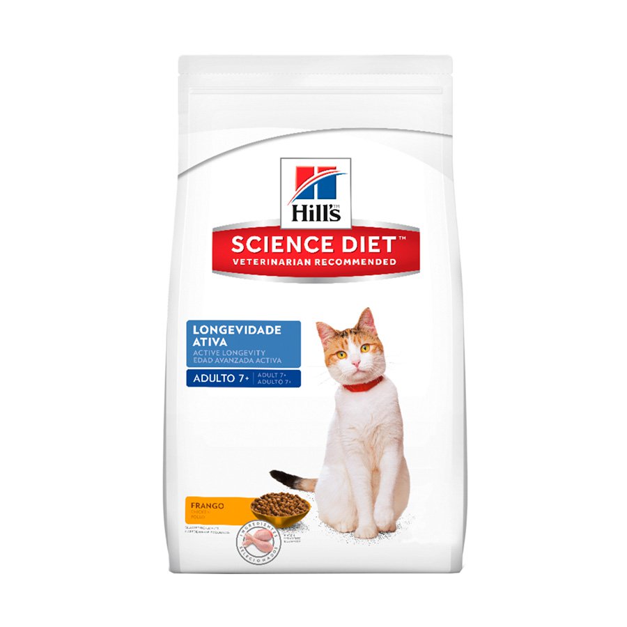 Ração Hill's Longevidade Ativa Para Gatos Adultos - 3Kg