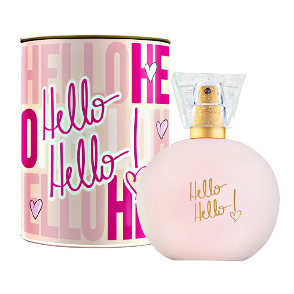 Deo Colonia Hello Hello 100Ml Lata Perfume Feminino Lançamento Ciclo Nah Cardoso