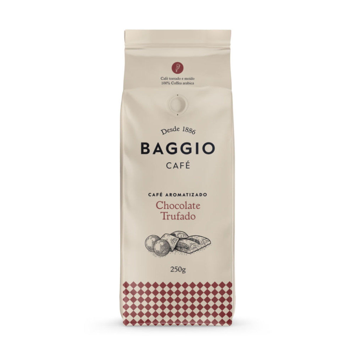 2. Café Torrado E Moído Aroma De Chocolate Trufado 250G - Baggio