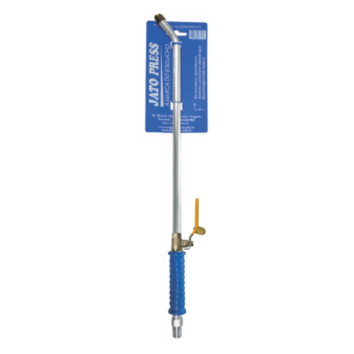Esguicho De Pressão 65 Cm Para Mangueira De Jardim Jato Press Abraçadeira 2 Bicos