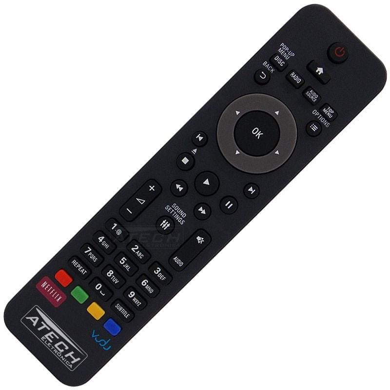 Controle Remoto Compatível Home Theater Philips Htb3524