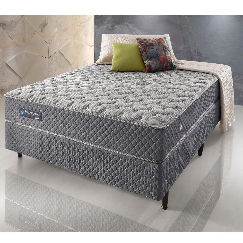 Cama Box Casal Relax Confort 138X188x051cm Molas Ensacadas