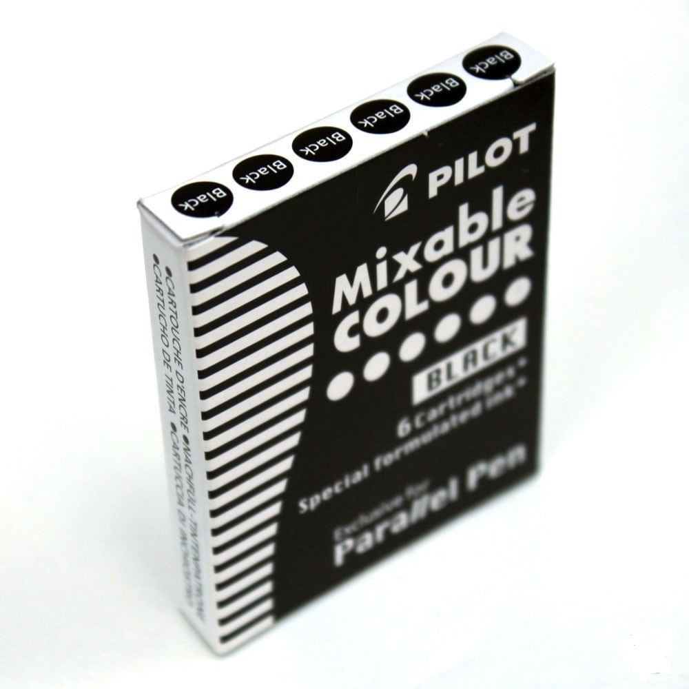 Cartucho De Tinta Pilot Para Caneta Parallel Pen Preto - 12 Unidades