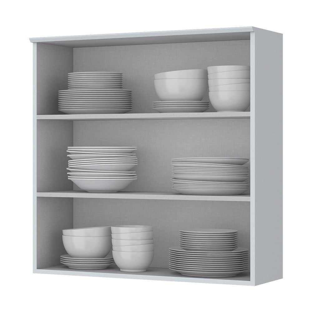 Armário Aéreo Henn 2 Portas 80Cm Americana Branco Hp