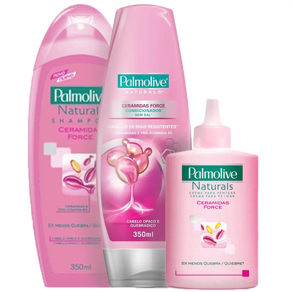 Kit Cabelo Ceramidas: Shampoo + Cond + Creme