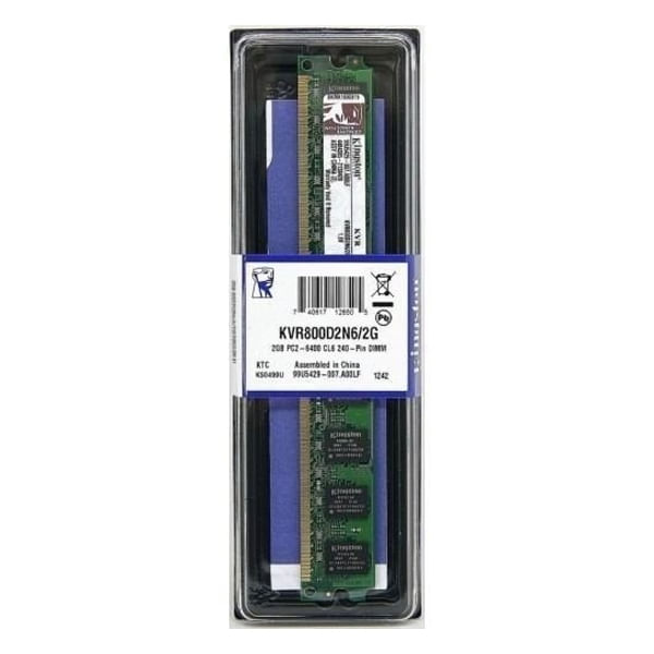 Memoria 2Gb Ddr2 800 Desktop Kvr800d2n6/2G Kingston