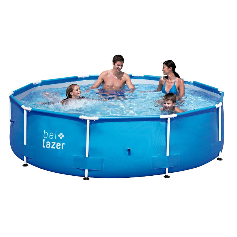 Piscina De Armação Redonda 7000L 366X76cm Bel Life Bel Lazer