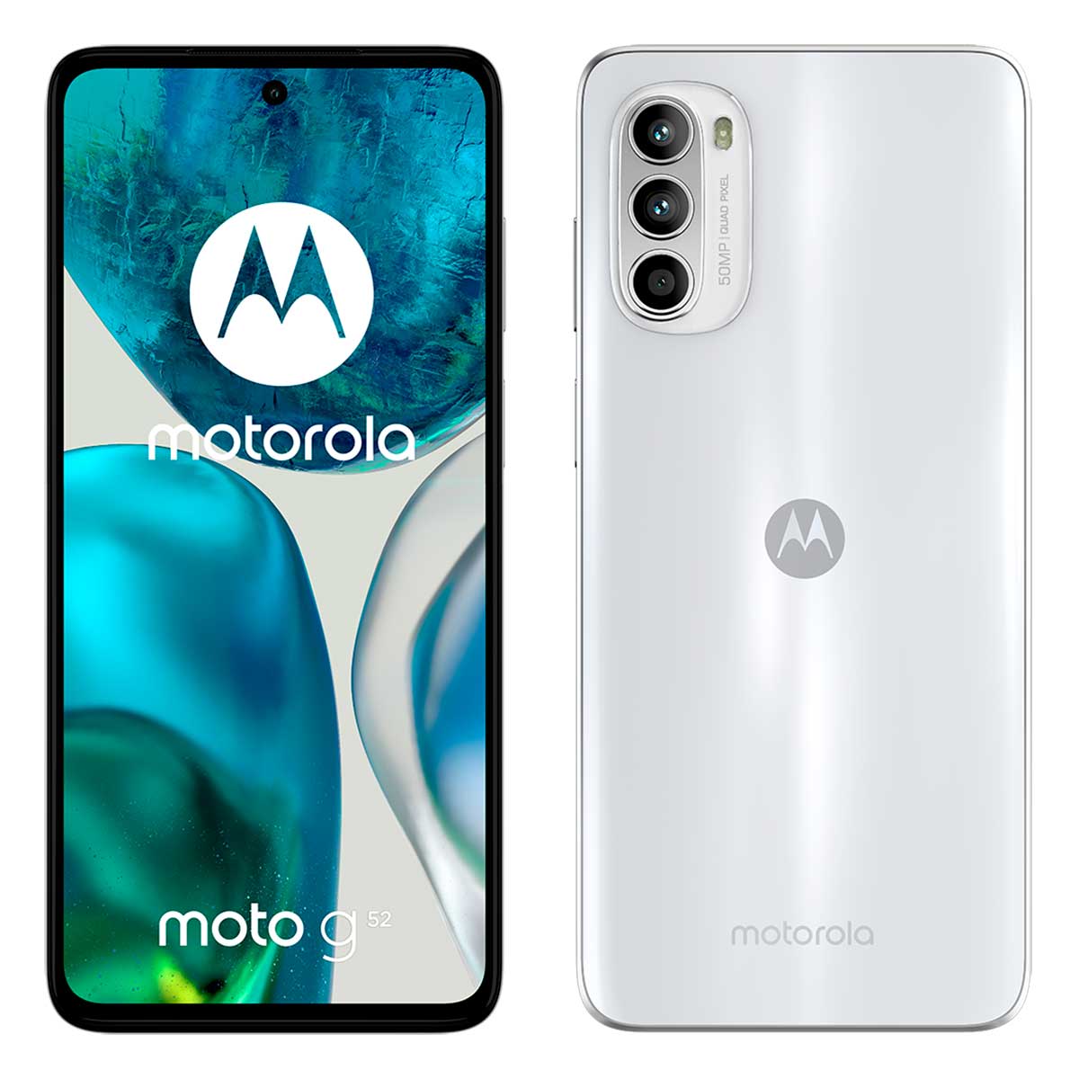 Smartphone Motorola Moto G52, 128Gb, Branco, 4G, Tela 6,6" Amoled 90Hz, Câmera Tripla 50Mp, Selfie 16Mp, Android