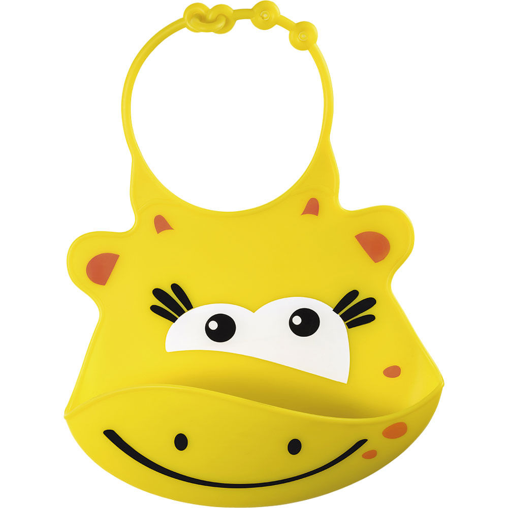 Babador De Silicone Silybib Multikids Girafa Amarelo Multikids