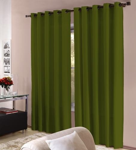 Cortina Para Janela Barcelona 3,00X 2,50 Verde