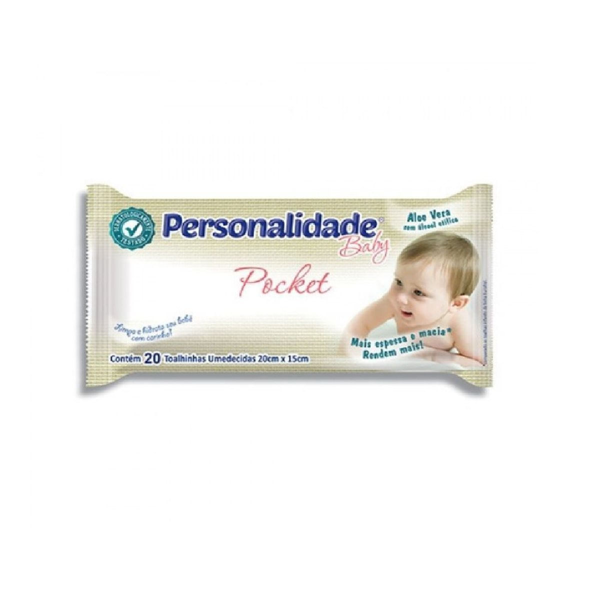 Toalhas Umedecidas Personalidade Baby Pocket C/20