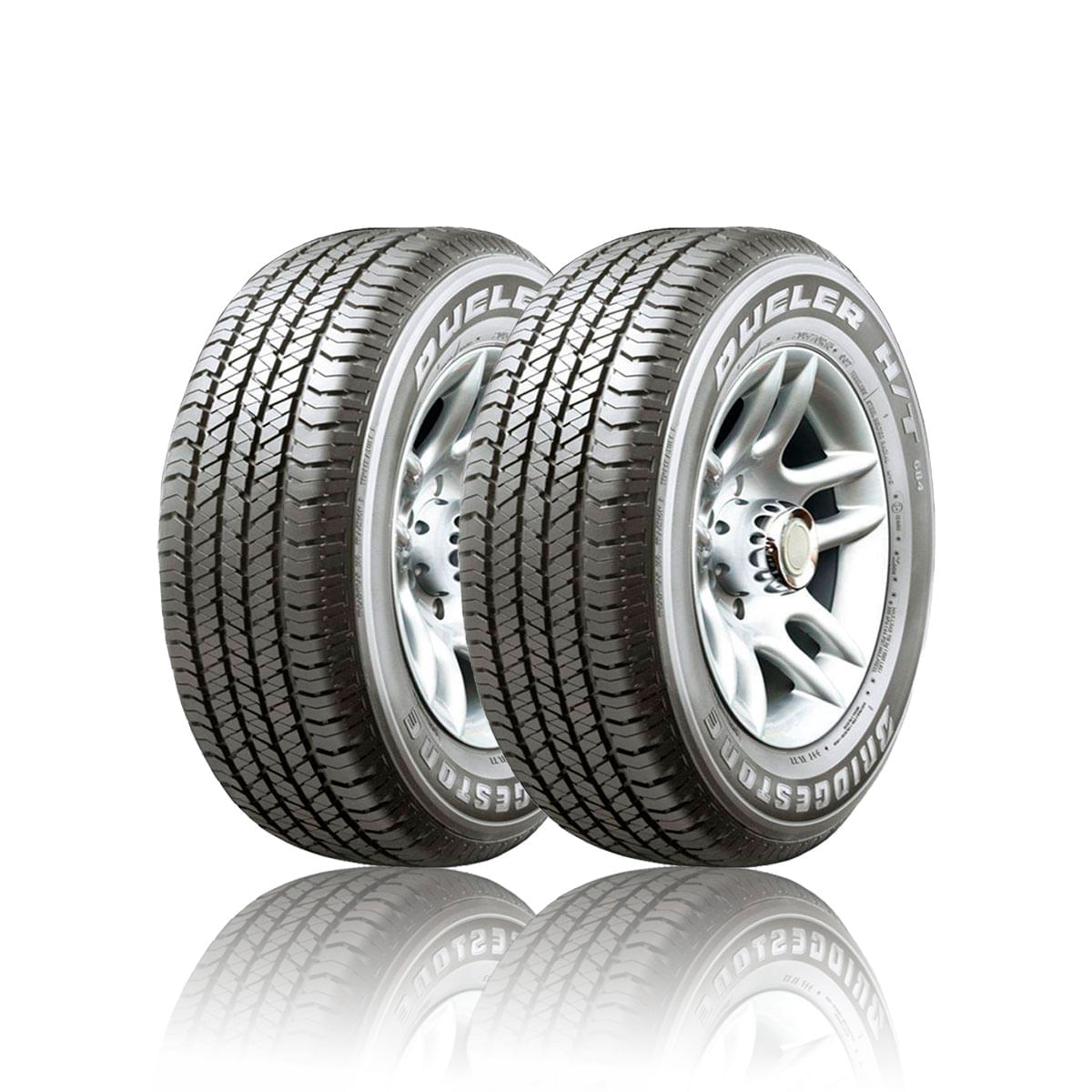 Pneu Aro 18 265/60R18 110H Bridgestone Dueler H/T 684Ii Kit 2 Unidades