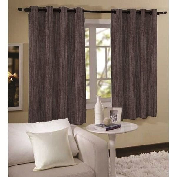 Cortina Para Janela Delicata 2,00 X 1,80 Admirare Marrom