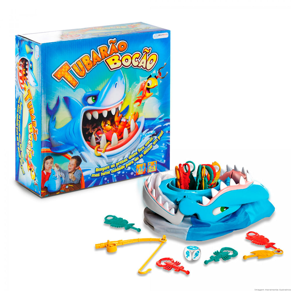 Jogo Infantil Tubarão Bocão Br753 Colorido - Multikids