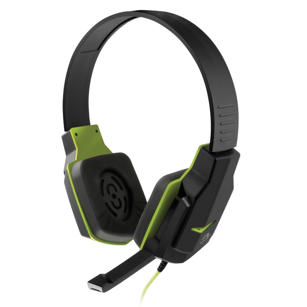 Fone De Ouvido Headset Gamer Verde Controle De Volume Ph146