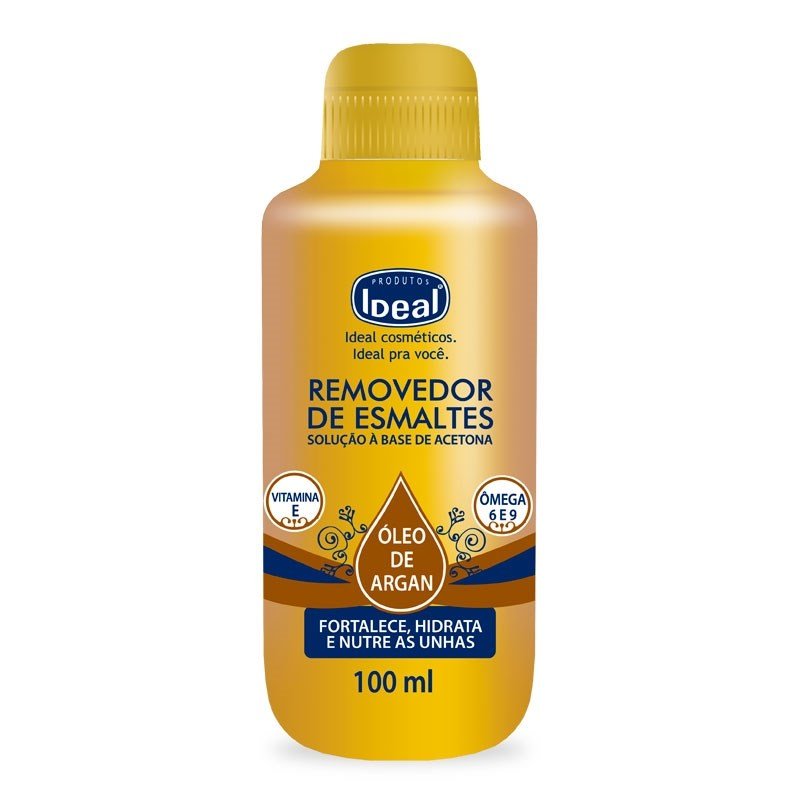 Removedor De Esmaltes Ideal Óleo De Argan 100Ml