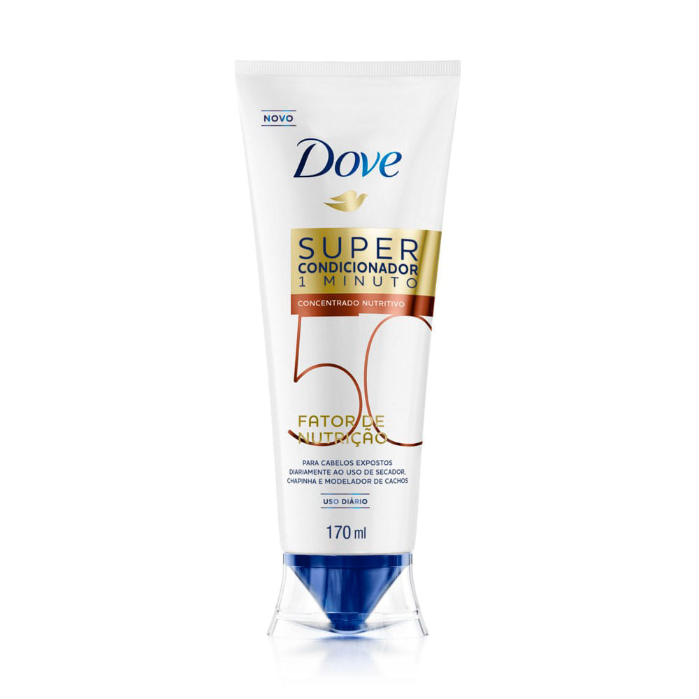 Super Condicionador Dove 1 Minuto Fator De Nutrição 50 Nutritivo 170Ml