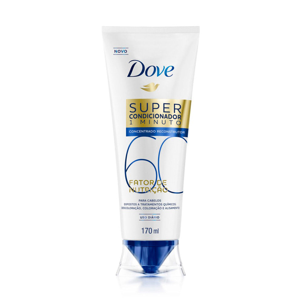 Super Condicionador Dove 1 Minuto Fator De Nutrição 60 Reconstrutor 170Ml
