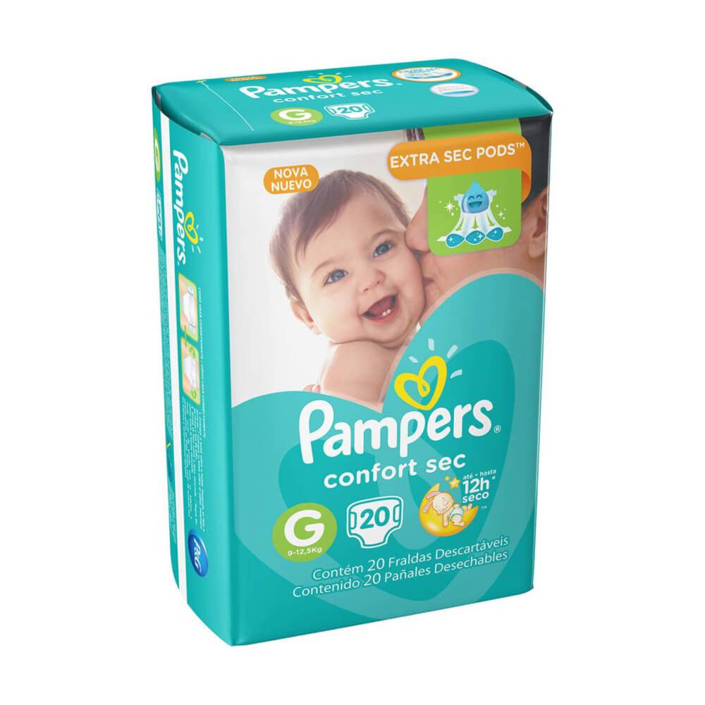 Pampers Comfort Sec Fralda Infantil G C/20