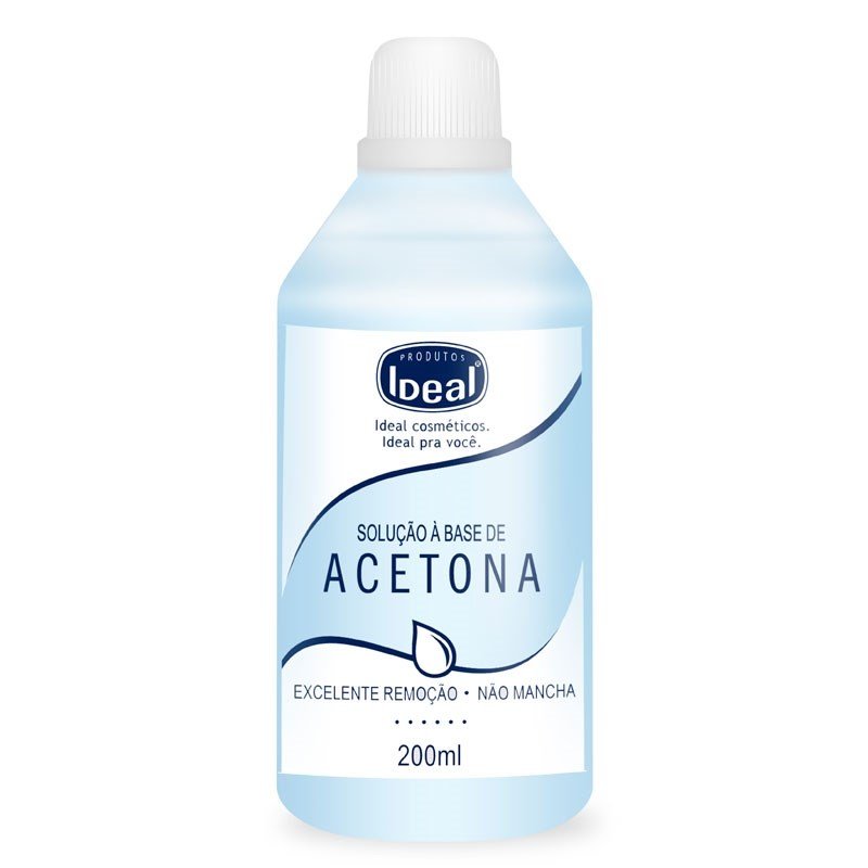 Removedor De Esmalte Ideal A Base Acetona 200Ml