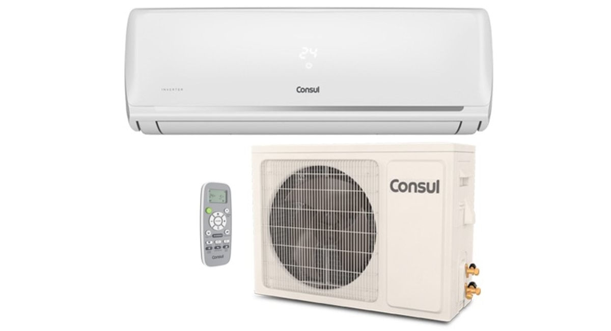 Ar Condicionado Split Inverter Consul Hi Wall 12000 Btus Quente Frio Cbj12ebbna - 220V