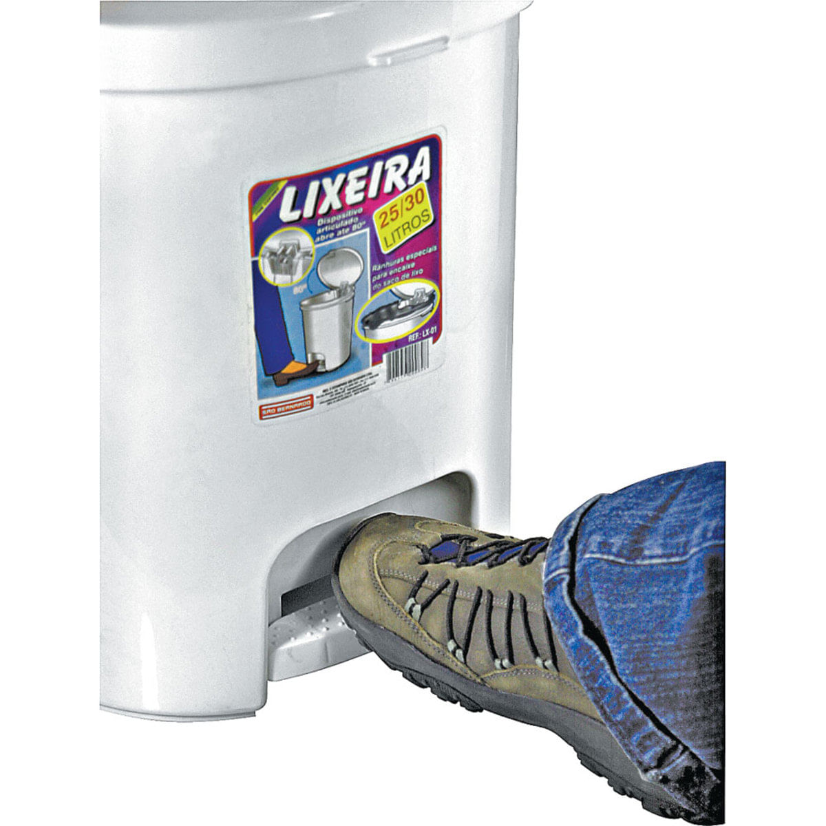 Lixeira 30L Com Pedal São Bernardo São Bernardo
