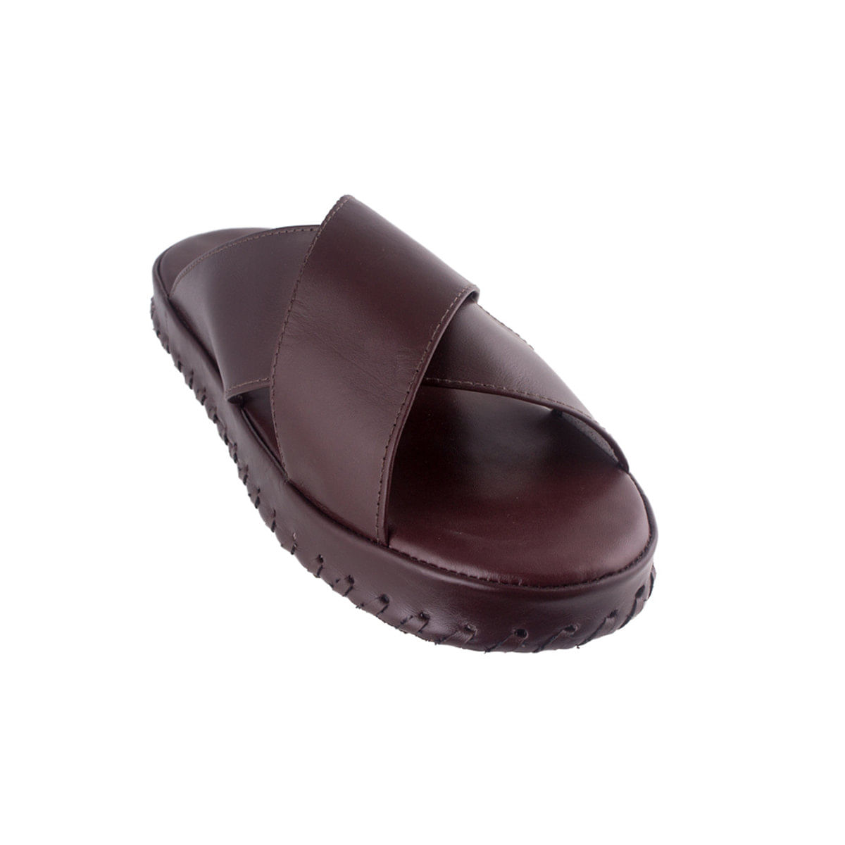 Chinelo De Quarto Masculino Em Couro Sleeper 51 Cafe 42