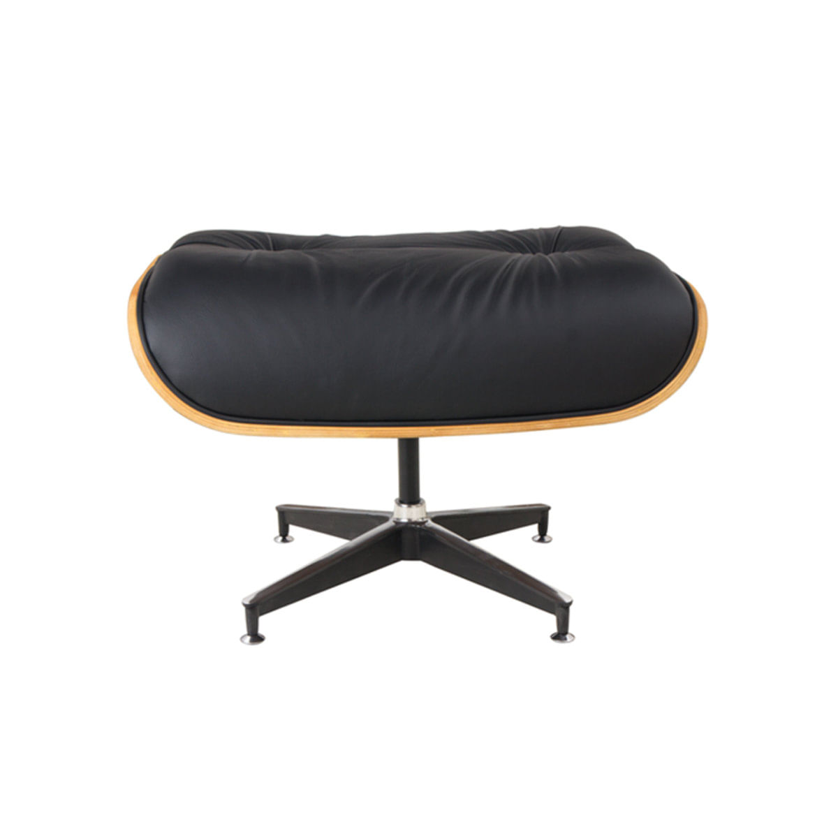 Puff Charles Eames Preto Com Tabaco