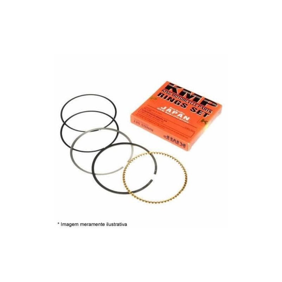 Anel Pistão Cg125 00-08 Xlr125 01-02 Bros 125 03-05 4.00 Kmp
