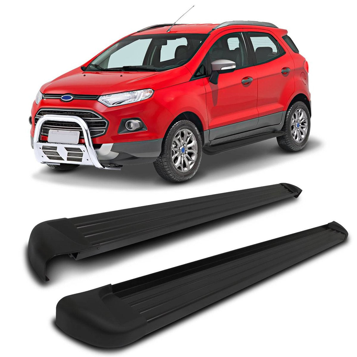 Estribo Lateral Track Alumínio Ecosport 13 A 17 Preto