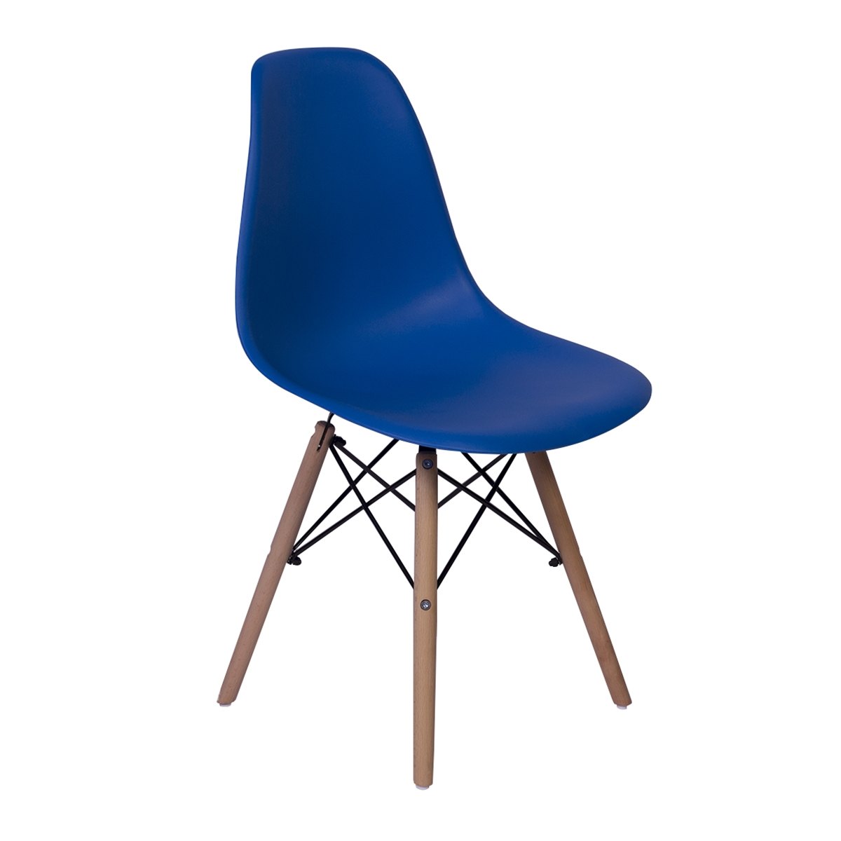 Cadeira Charles Eames Eiffel Dkr Wood - Design - Azul