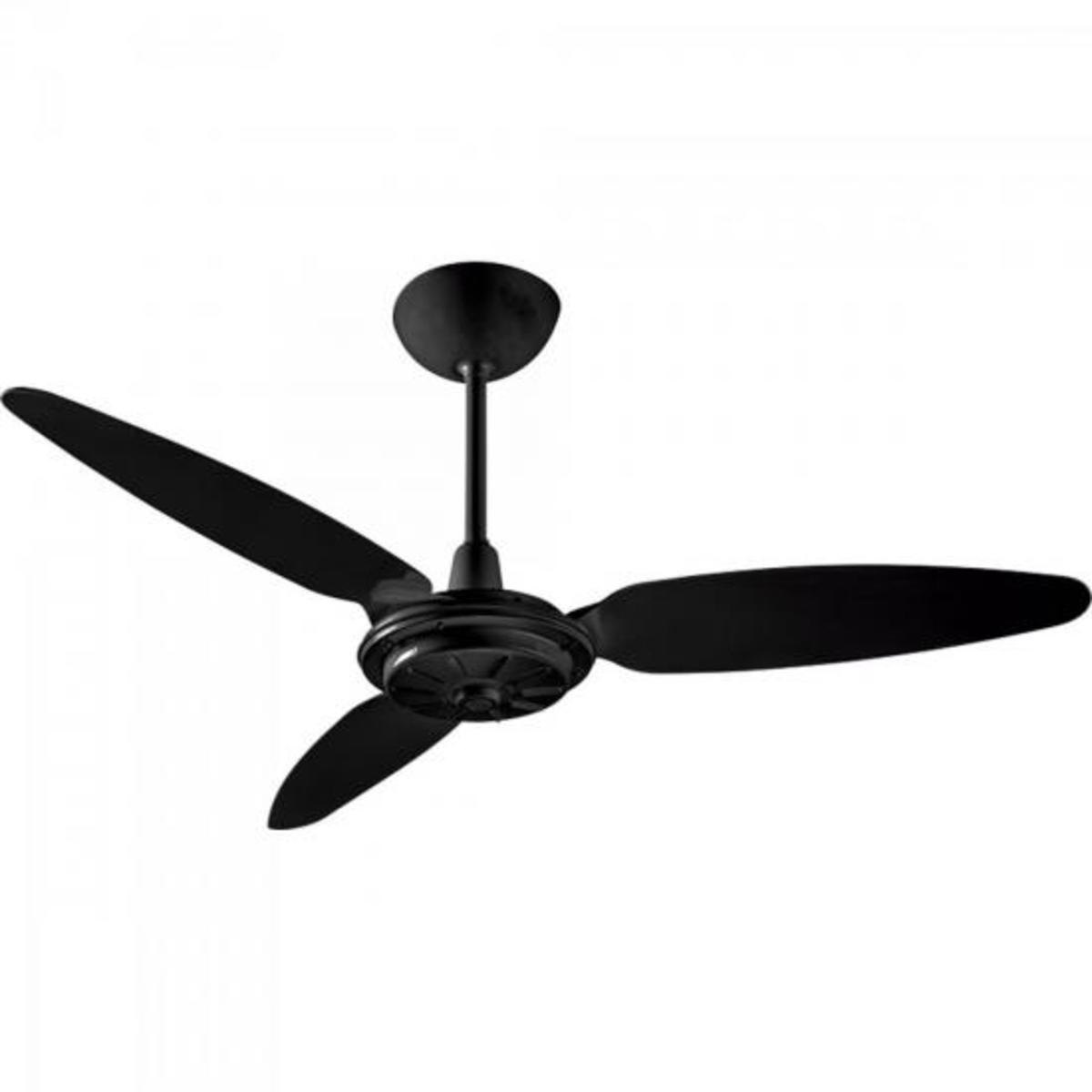 Ventilador De Teto 3 Pás 220V Comercial Preto Ventisol